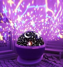 Night Light Star Lamp Starry Sky Projector| Galaxy Projector Starry Sky Rotating LED Night Light| 360° Rotation LED Star Light Lamp Table Night Lamp with 8 Color Lights Projection
