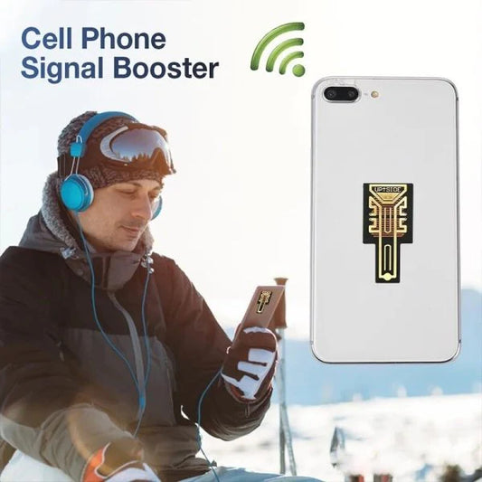Portable Universal Cell Phone Signal Booster - External Antenna Amplifier with Gold-Plated Circuit Board | Battery-Free Design