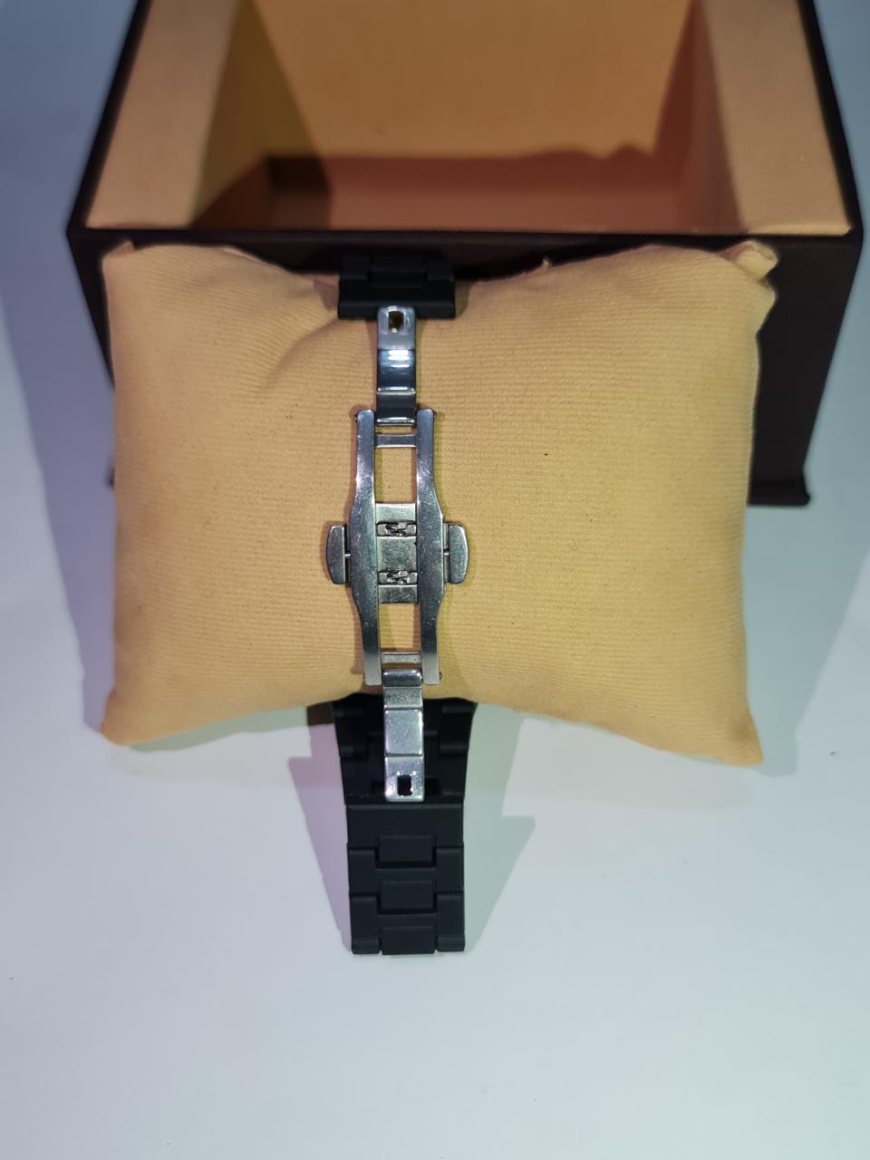 Black Arabic Aura Watch for Men – Lightweight 44g Stylish Dial | Trending Minimalist Timepiece